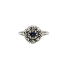 Bague Marguerite en or, saphir et diamants - Castafiore