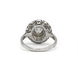 Bague Marguerite en platine et diamants - Castafiore
