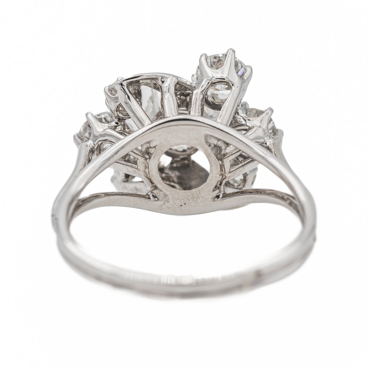 Bague Marguerite Or blanc Diamant - Castafiore