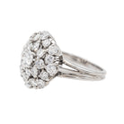 Bague Marguerite Or blanc Diamant - Castafiore