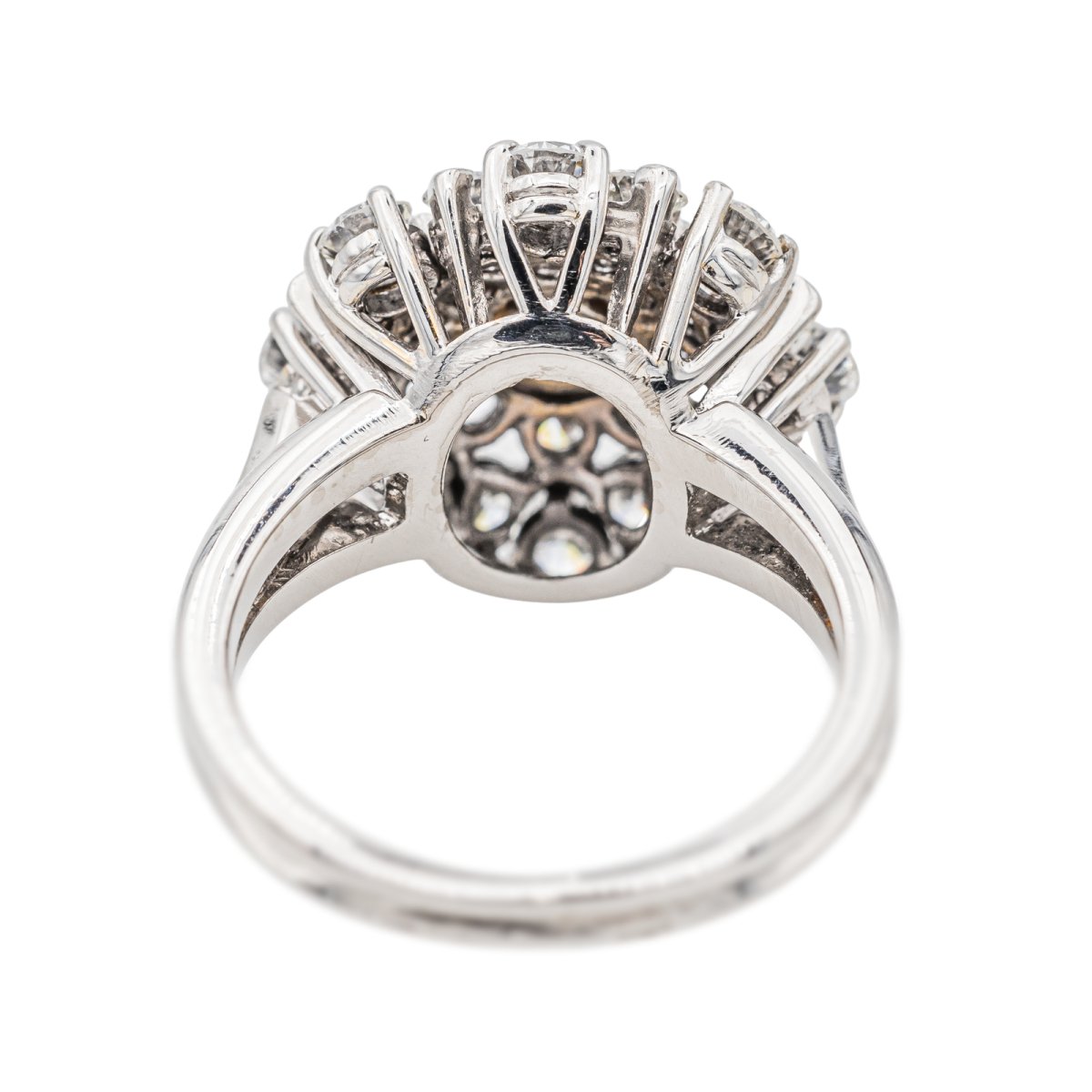 Bague Marguerite Or blanc Diamant - Castafiore
