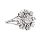 Bague Marguerite Or blanc Diamant - Castafiore