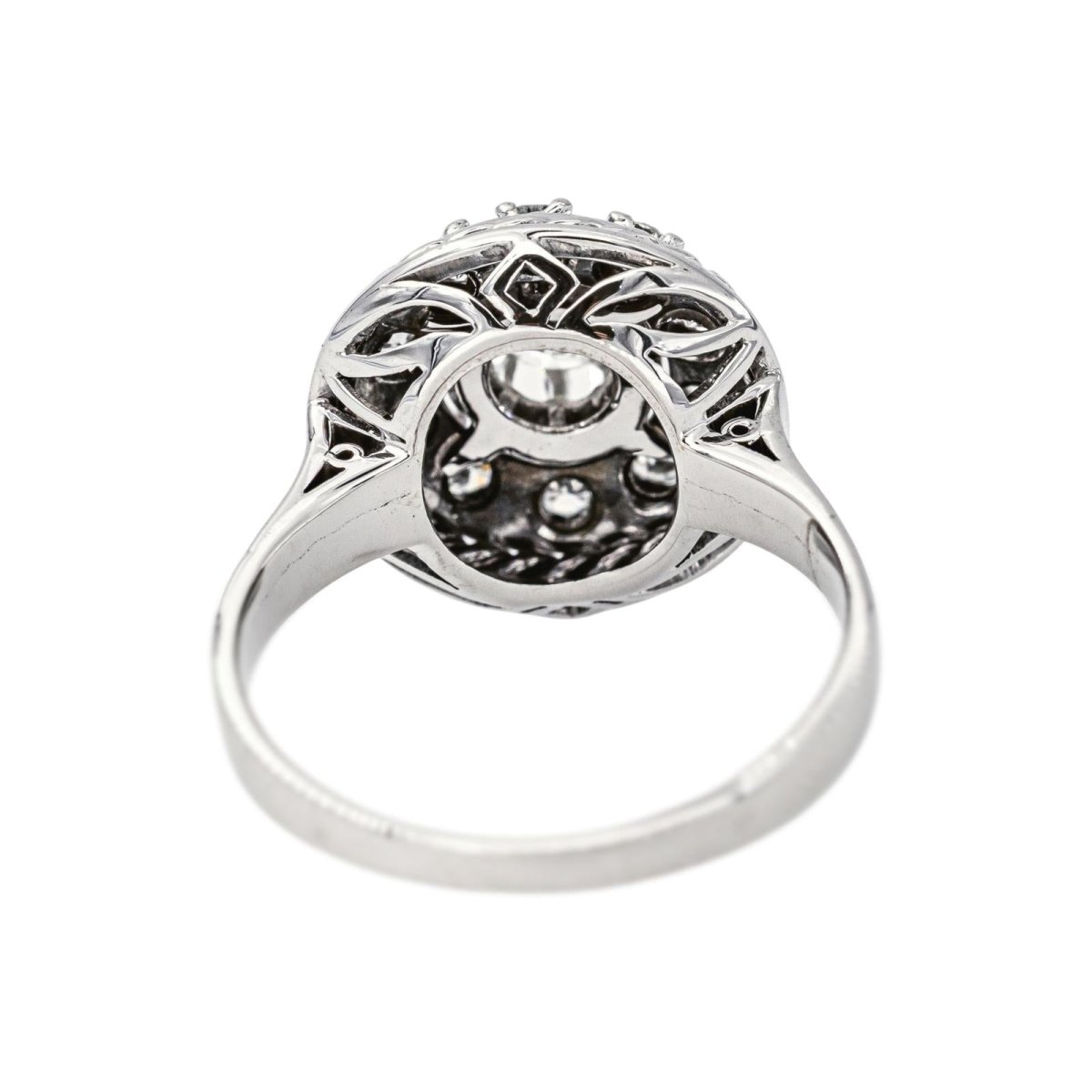 Bague Marguerite Or blanc Diamant - Castafiore