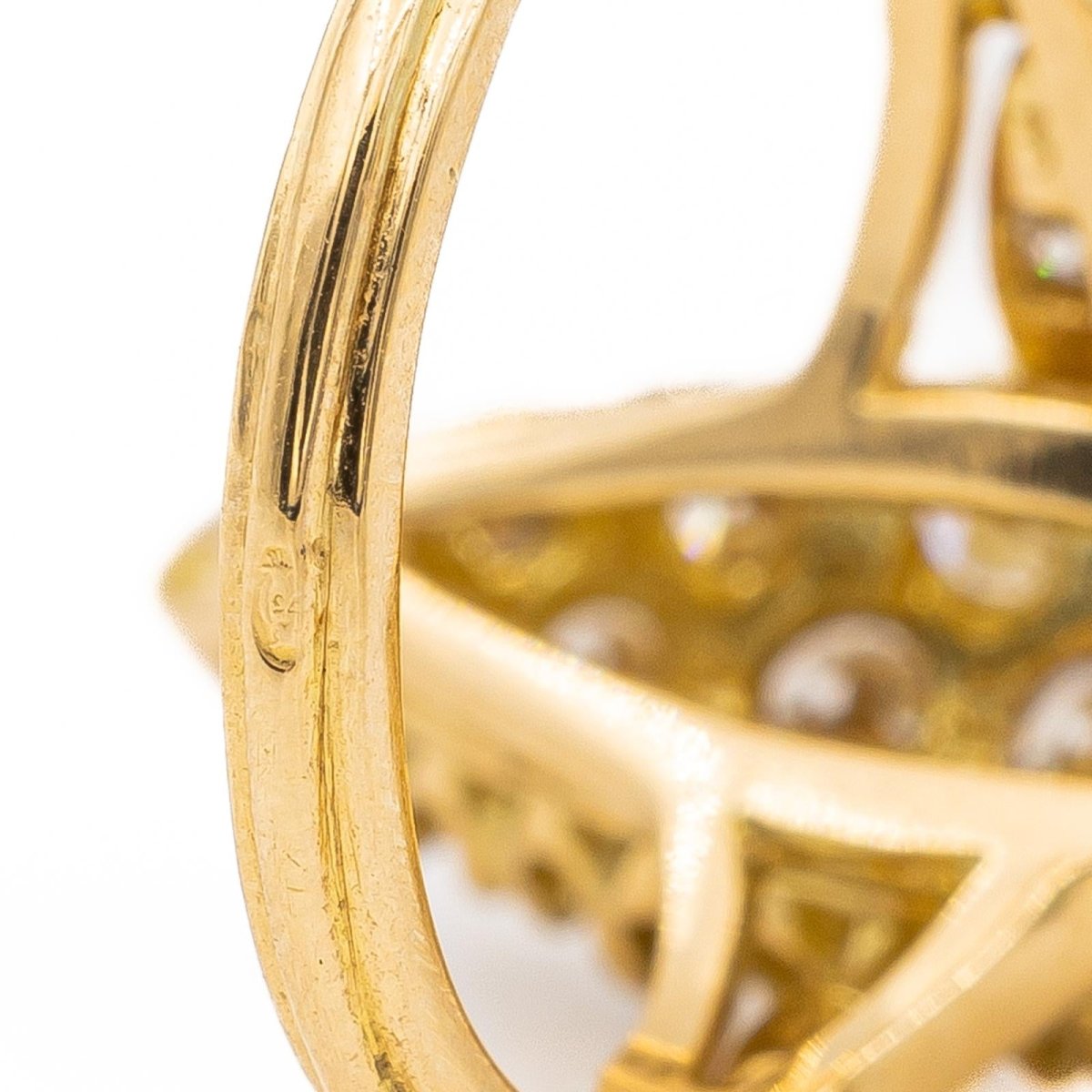 Bague Marguerite Or jaune Diamant - Castafiore