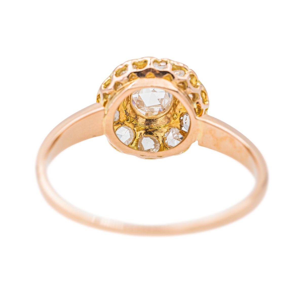 Bague Marguerite Or rose Diamant - Castafiore