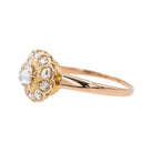 Bague Marguerite Or rose Diamant - Castafiore