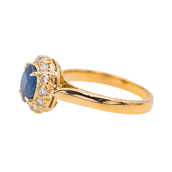 Bague Marguerite Or rose Saphir - Castafiore