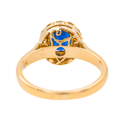 Bague Marguerite Or rose Saphir - Castafiore