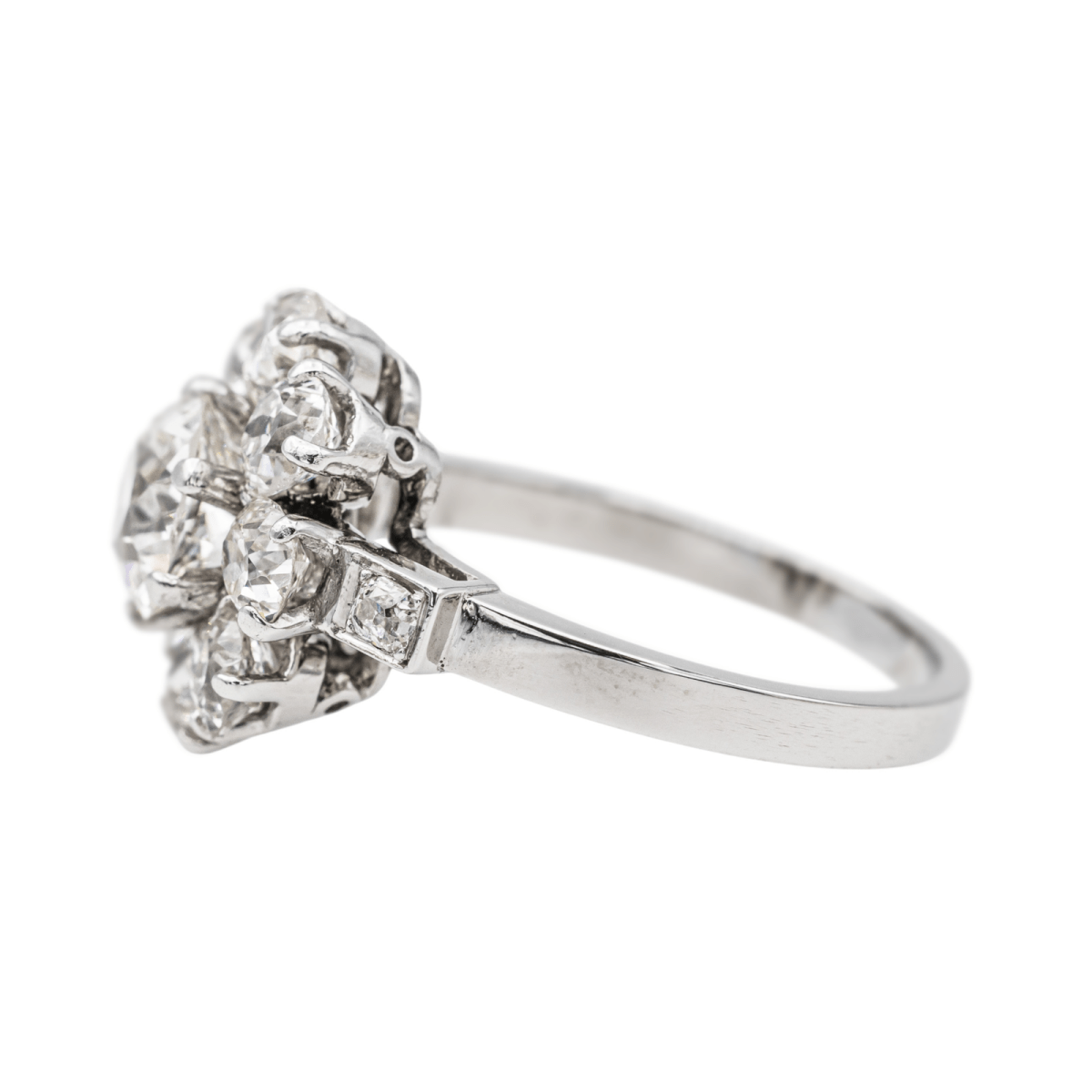 Bague Marguerite Platine Diamant - Castafiore