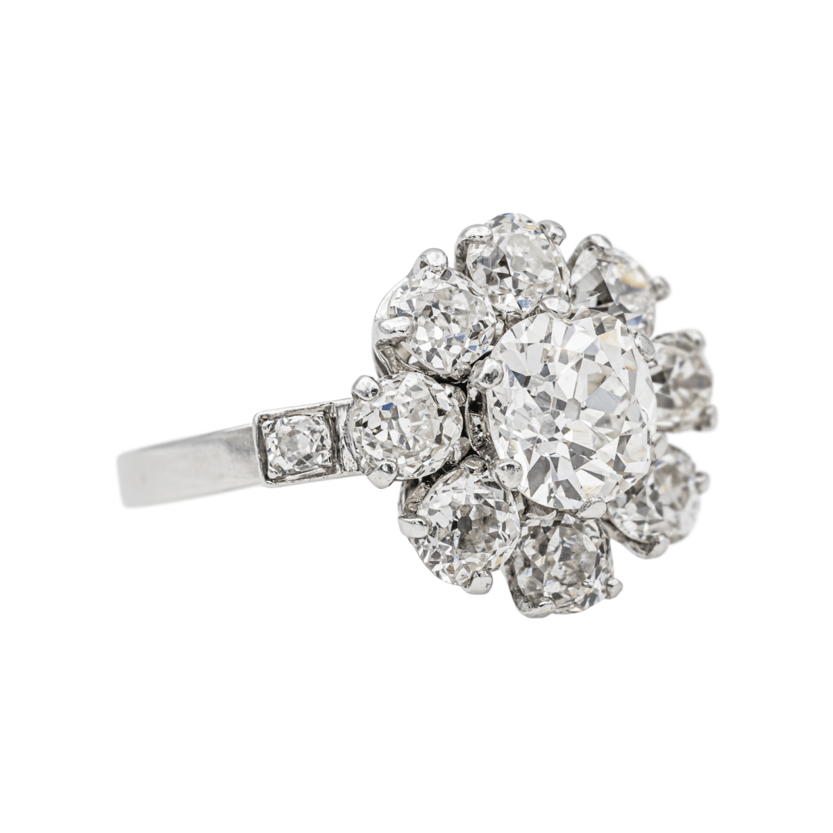 Bague Marguerite Platine Diamant - Castafiore