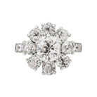 Bague Marguerite Platine Diamant - Castafiore