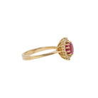 Bague marguerite saphir rose 1,3 ct - Castafiore