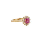 Bague marguerite saphir rose 1,3 ct - Castafiore