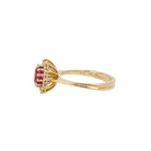 Bague marguerite saphir rose 1,3 ct - Castafiore