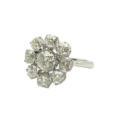 Bague Marguerite TIFFANY & CO. en or blanc et diamants - Castafiore