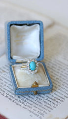 Bague Marguerite Turquoise et Diamants - Castafiore