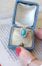 Bague Marguerite Turquoise et Diamants - Castafiore