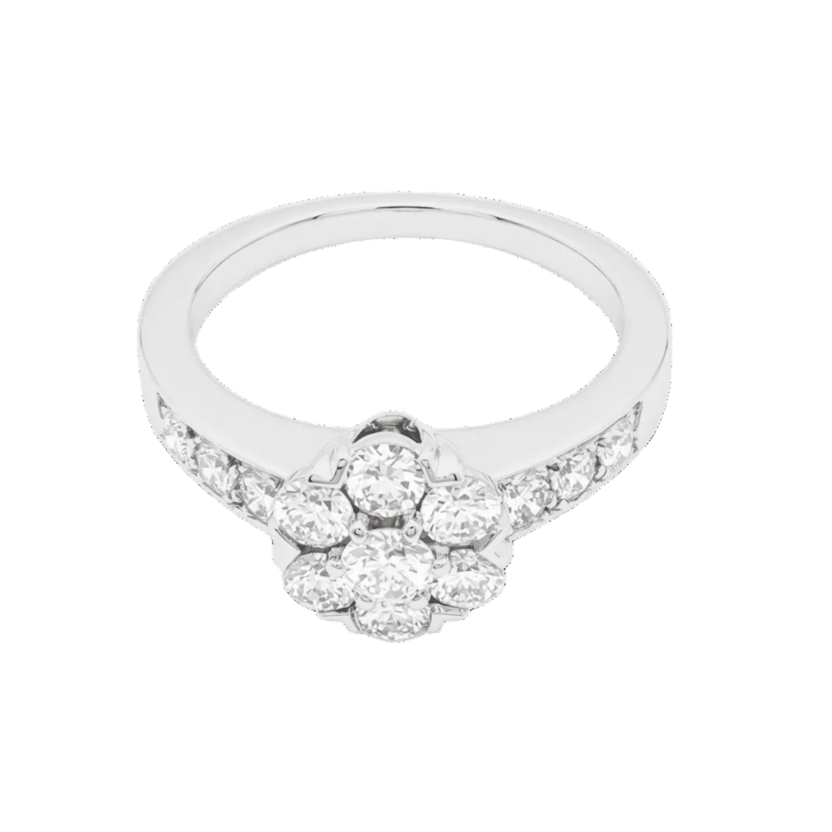 Bague Marguerite VAN CLEEF & ARPELS "Fleurette" PM en or blanc et diamants - Castafiore