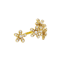 Bague Marguerite VAN CLEEF & ARPELS "Socrate" en or jaune et diamants - Castafiore