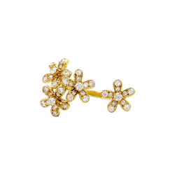 Bague Marguerite VAN CLEEF & ARPELS "Socrate" en or jaune et diamants - Castafiore