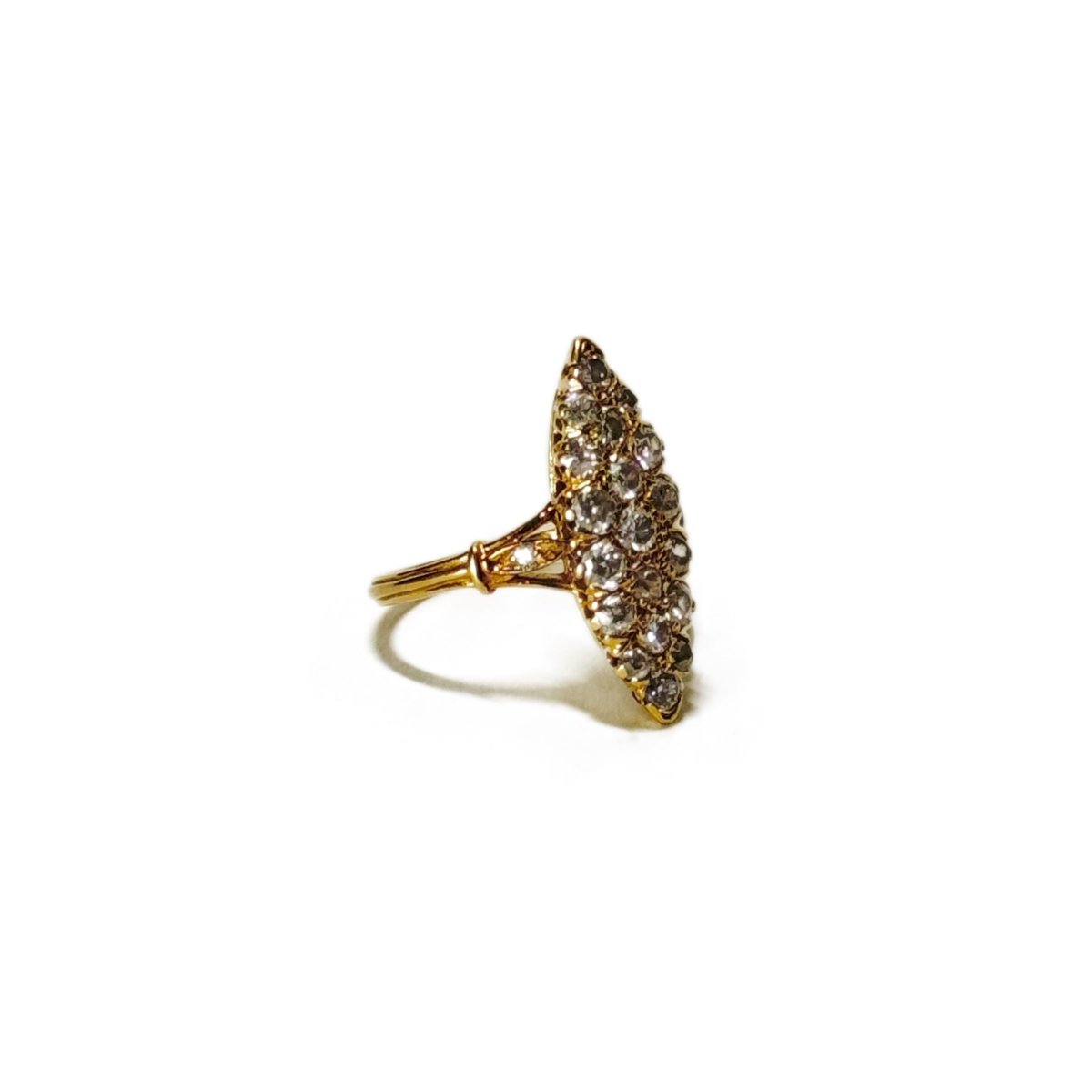 Bague marquise aux diamants - Castafiore