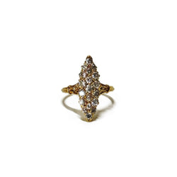 Bague marquise aux diamants - Castafiore