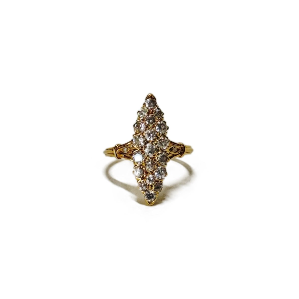Bague marquise aux diamants - Castafiore