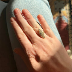 Bague marquise aux diamants - Castafiore