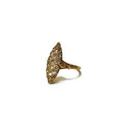 Bague marquise aux diamants - Castafiore