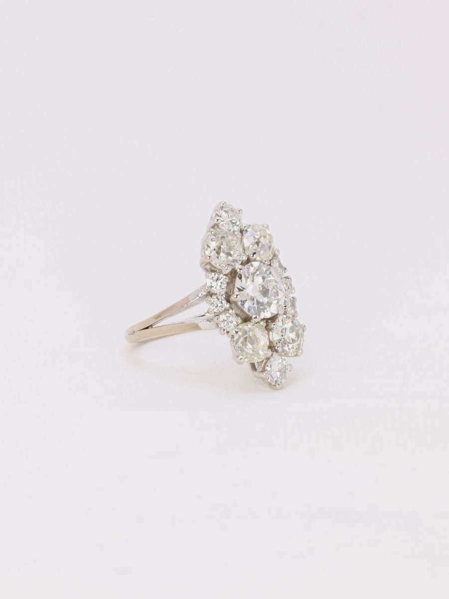 Bague marquise diamants 3,1 carats - Castafiore