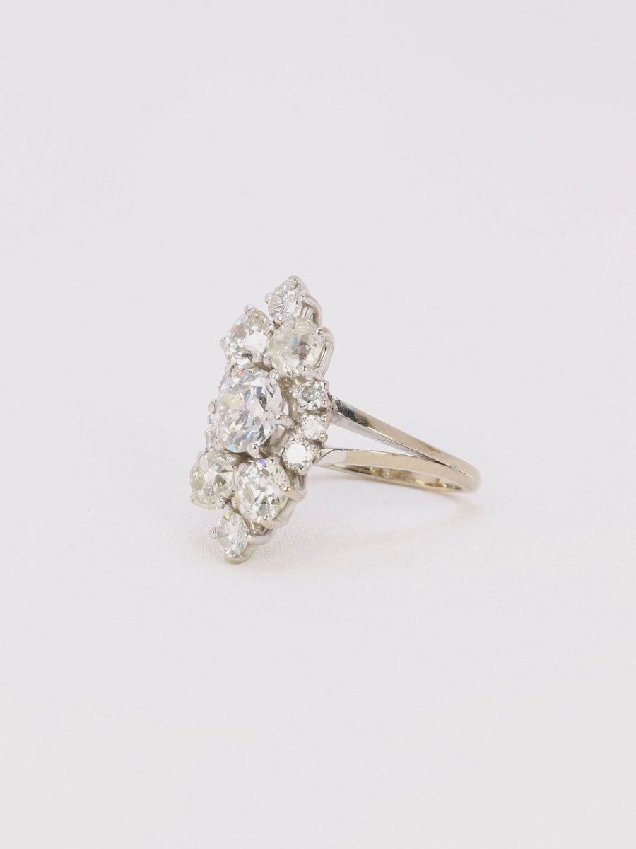 Bague marquise diamants 3,1 carats - Castafiore