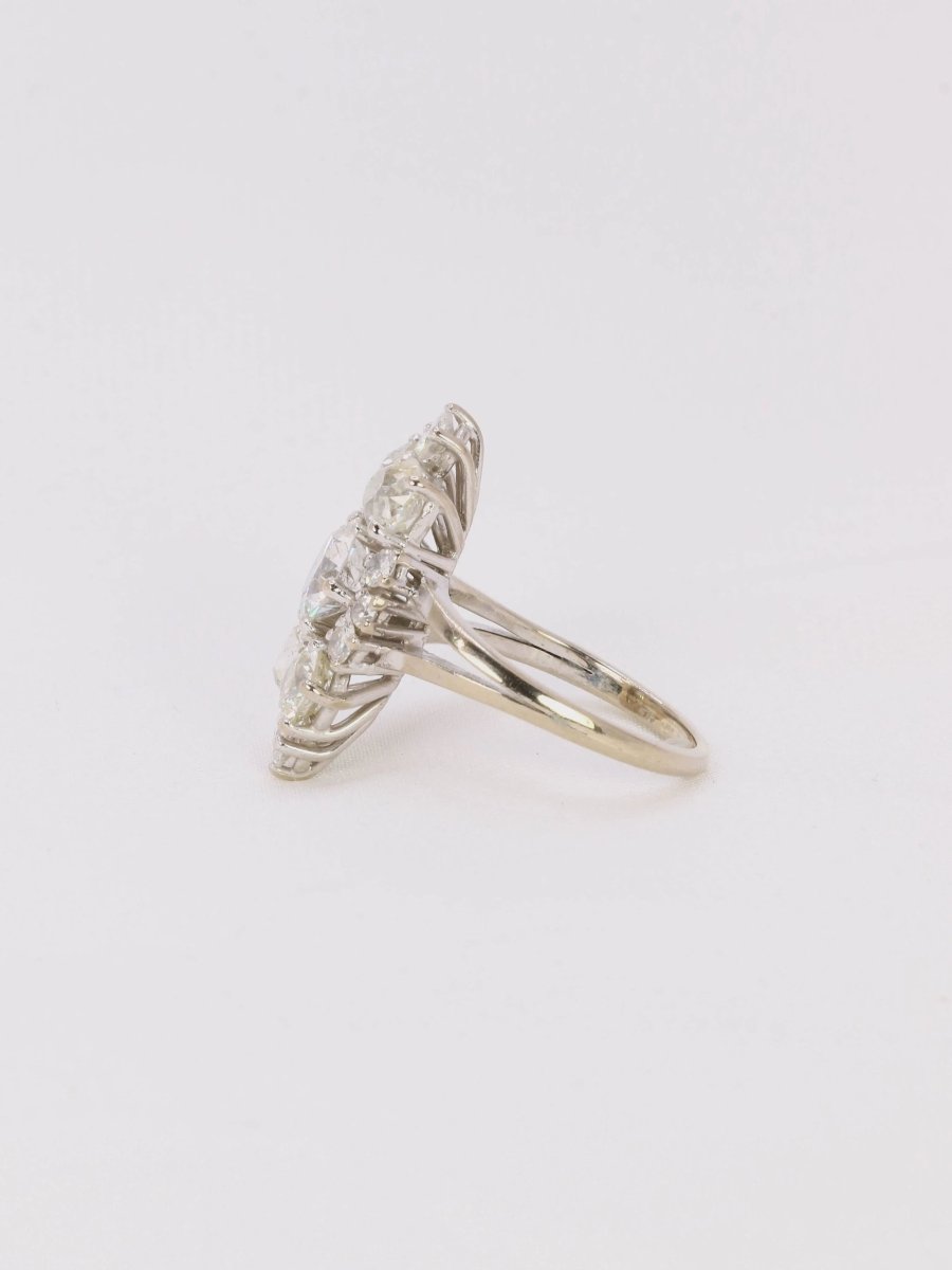 Bague marquise diamants 3,1 carats - Castafiore