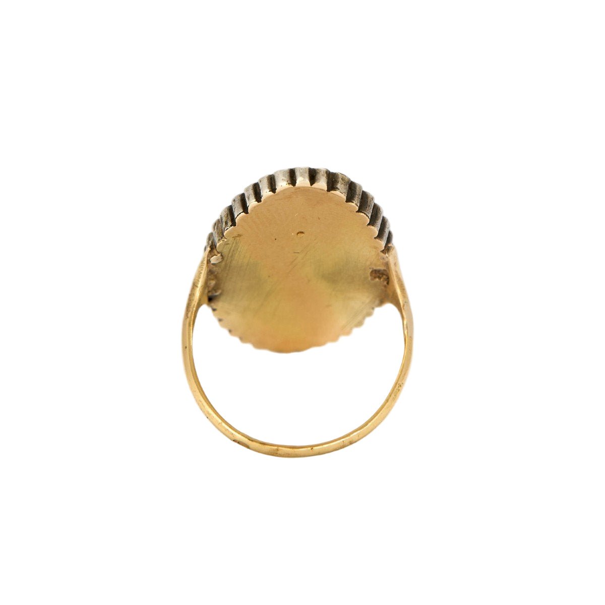 Bague Marquise en argent, or jaune, rubis, et perles - Castafiore