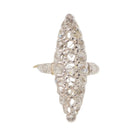 bague marquise en or bicolore et diamants - Castafiore