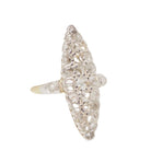 bague marquise en or bicolore et diamants - Castafiore