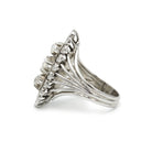 Bague Marquise en Or blanc & Diamants - Castafiore