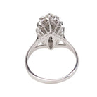 Bague marquise en or blanc et diamants - Castafiore