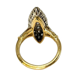 Bague Marquise en or blanc et diamants - Castafiore