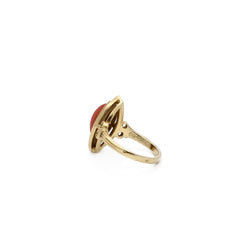 Ring coral marquise