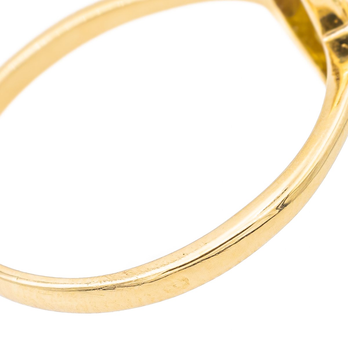 Bague Marquise en or jaune et diamant - Castafiore