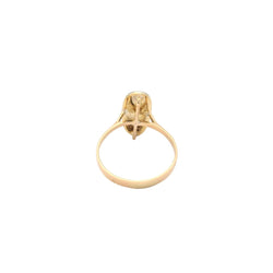 Bague Marquise en or jaune et diamants - Castafiore
