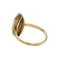 Bague Marquise en or jaune et diamants - Castafiore