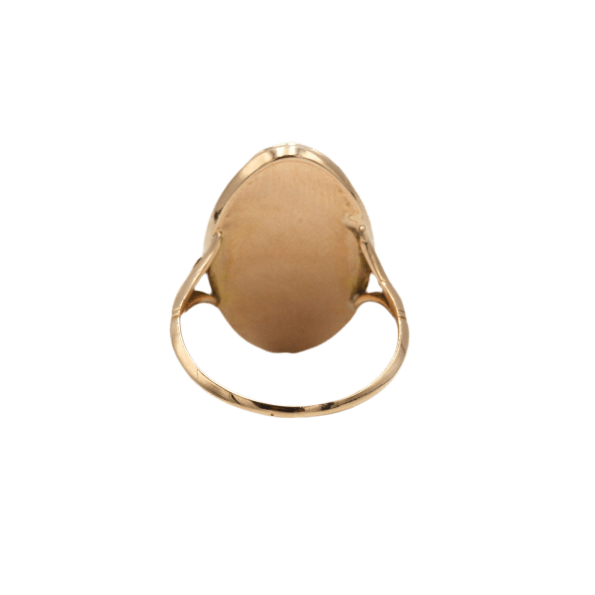Bague Marquise en or jaune, laque et diamants - Castafiore