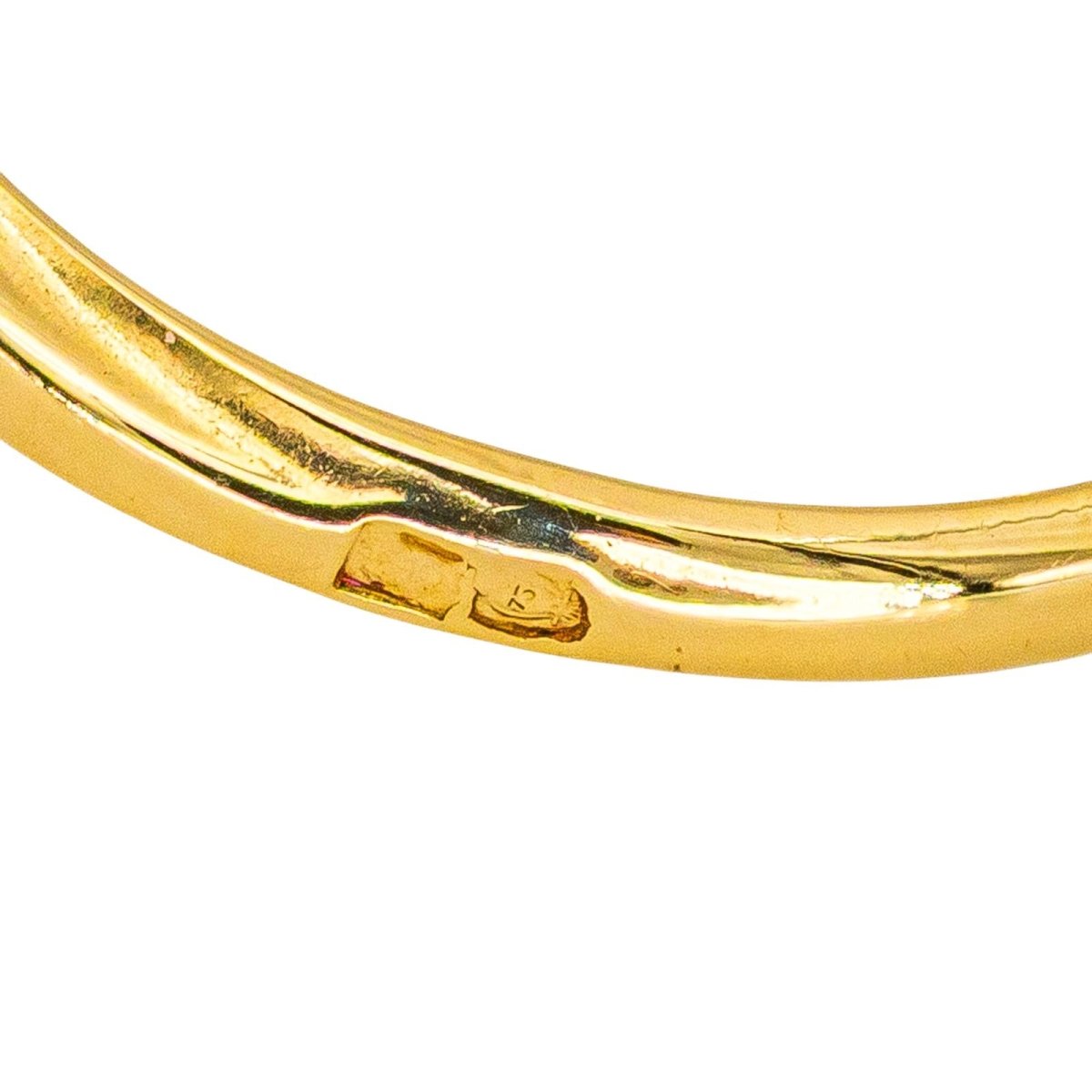 Bague Marquise en or jaune, platine et diamants - Castafiore