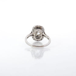 Bague Marquise en platine et diamants - Castafiore