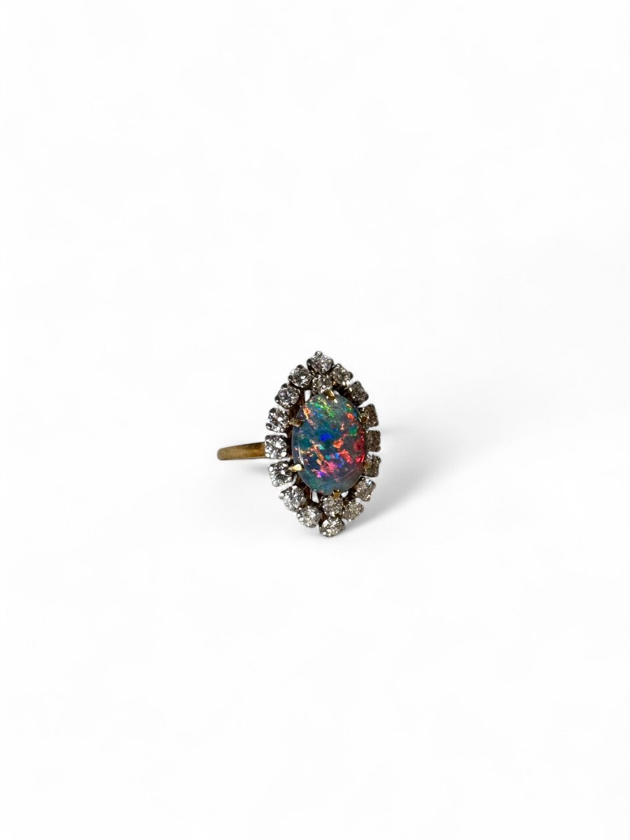 Bague marquise opale - Castafiore