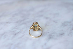 Bague marquise opale et diamants - Castafiore