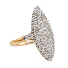 Bague Marquise Or blanc Diamant - Castafiore