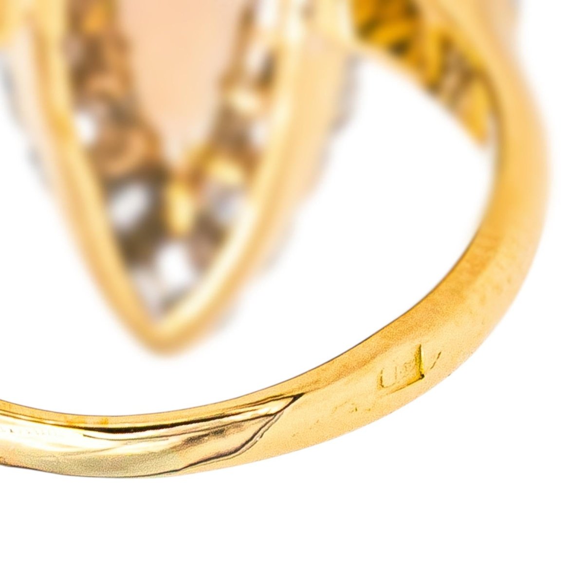 Bague Marquise Or jaune Diamant - Castafiore