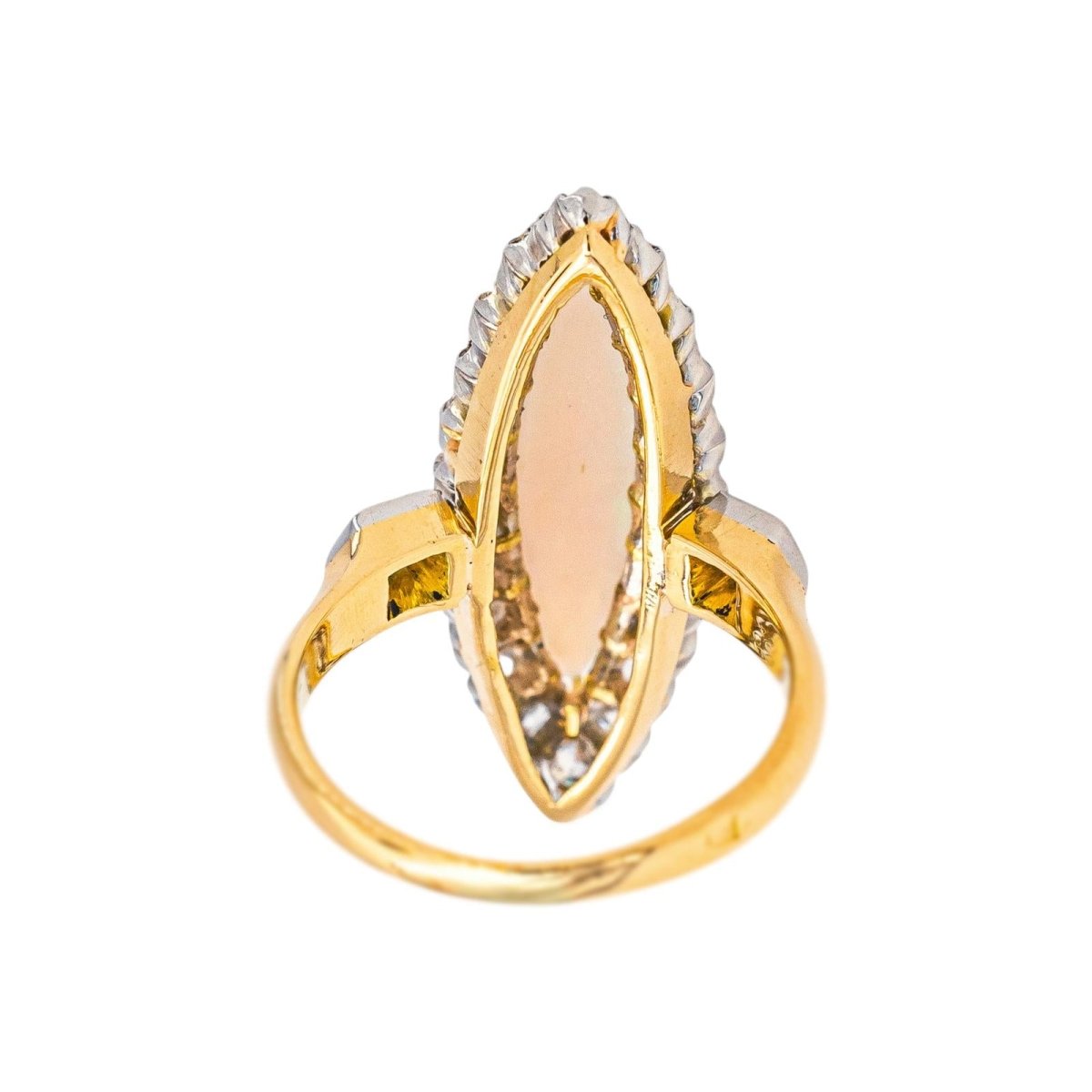 Bague Marquise Or jaune Diamant - Castafiore